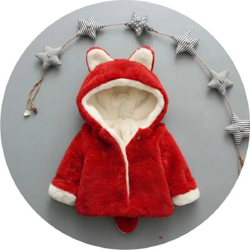 Plush Baby Jacket Hooded 3 mos - 4T - silverfoxgoods